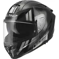 LS2 FF817 Challenger II Nitro, Integralhelm - Schwarz/Grau - XXL