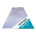 KAISER plastic® Wellplatte Sinus | Xtra Strong (PC) | Glatt und klar | 0,8mm Stärke | Welle 76/18 | 90 x 117 cm | 10 Stück | Made in Germany