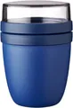 Mepal | Lunchpot Ellipse in Vivid Blue | To Go Becher | Tiefkühler, Mikrowelle &