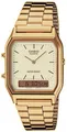 Casio Uhr Retro AQ-230GA-9DMQYES Digital goldfarbig