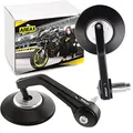 Area1 universal Motorrad Lenkerendenspiegel Rückspiegel Paar e-geprüft kompatibel mit Duke SMC/R MT07 MT09 MT125 Z900 Z650 Z500 Z125 CMX CB500 GSXS GSF Bandit