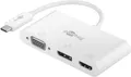 Goobay USB-C Multiport-Adapter VGA+DP+HDMI Adapter und Konverter