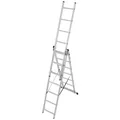 KRAUSE Vielzweckleiter "CORDA", 21 Sprossen, Aluminium - silberfarben