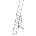 Krause Vielzweckleiter CORDA silber 3x 7 Sprossen, H: 195,0 cm (Mehrzweckleiter) (030375)
