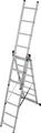 KRAUSE Vielzweckleiter CORDA silber 3x 7 Sprossen, H: 195,0 cm