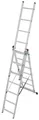 Krause CORDA Aluminium Sprossen Vielzweckleiter 3x7 Sprossen Arbeitshöhe 5,10m