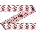 Verkehrsschild 40 Absperrband 15m