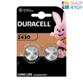 2 Duracell Cr2430 Lithium-Batterien 2Bl 3V Knopfzellen Dl2430 Ecr2430 Exp 2033 N