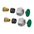 Simplex SX A3 Kompressionsadapter-Set, 2 Stück, Kompressionsadapter für den Einsatz in Heizungsanlagen, für Kunststoffrohre und Mehrschichtverbunde, 16 x 2,2 mm x G3/4" F - F11412