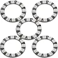 AZDelivery 5 x 5V RGB LED Ring Kompitabel mit WS2812B 12-Bit 38mm kompatibel mit Arduino inklusive E-Book!