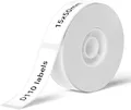 NIIMBOT D110/D11/D101 Etiketten Selbstklebend zum Beschriften,15 x 50mm Etikettendrucker Thermo Papier für Schule, Zuhause, Büro, Kleine Unternehmen,1 Rollen 130 Etiketten/Rolle (Weiß)