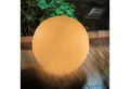 esotec LED Gartenleuchte Solarkugel White Ball D=26cm Sandsteinoptik 2700K/7500K Garten 102688, LED fest integriert