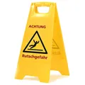 ReinigungsBerater Schild Rutschgefahr Klappschild Warnhinweis bei frisch gewischten Böden, Klappschild 301034