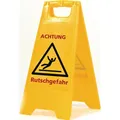 Warnschild Achtung Rutschgefahr Schriftzug B 300xH 570mm