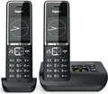 Gigaset COMFORT 550A, Analoges/DECT-Telefon, Kabelgebundenes Mobilteil, Freisprecheinrichtung, 200 Eintragungen, Anrufer-Identifikation, Schwarz
