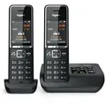 Gigaset COMFORT 550A Duo Schnurloses DECT-Telefon schwarz