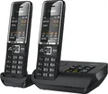 Gigaset COMFORT 550A duo 2 Festnetz Telefone 2 Lade Stationen schnurlos schwarz