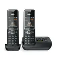Gigaset COMFORT 550A Duo Schwarz Schnurloses Telefon mit Anrufbeantworter DECT