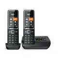 Gigaset Comfort 550A Duo Schnurlostelefon mit Anrufbeantworter schwarz