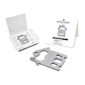 Geschenkartikel: ROMINOX Key Tool // House – 21 Funktionen, Umzug, Einzug, Richtfest, Keytool Schlüsselanhänger, Edelstahl Multitool, Multifunktionswerkzeug, Kleinigkeit für Adventskalender