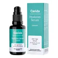 Casida Hyaluron Serum Intensiv - 30 ml - Hochwirksames Hyaluronsäure Anti Aging Serum für Gesicht, Hals und Dekolleté- natürliche Inhaltsstoffe- Clean Beauty