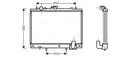 MT2161 AVA QUALITY COOLING Kühler, Motorkühlung für MITSUBISHI