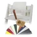 BambiniWelt Schrittgurt Tripp Trapp – Lederriemen aus Echtleder kompatibel mit Stokke Hochstuhl, weiches Öko-Leder, schadstofffrei & atmungsaktiv, abwaschbar & langlebig (braun)