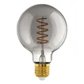 EGLO connect.z Smart-Home LED Leuchtmittel E27, G95, ZigBee, App und Sprachsteuerung Alexa, dimmbar, warmweiß, 4 Watt, Vintage-Glühbirne Rauchglas