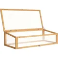 tectake® Frühbeet-Aufsatz aus Holz 115 x 53 x 34 cm - Braun
