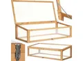 tectake® Frühbeet-Aufsatz, aus Holz, mit Hohlkammerplatten, 115 x 53 x 34 cm