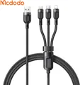 Mcdodo Kabel Lightning Micro Usb-C 3W1 6A 65W Qc 4