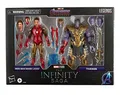 Hasbro Marvel Legends Series 15 cm große Iron Man Mark 85 gegen Thanos Figuren 2er-Pack, Infinity Saga, Premium-Design und 8 Accessoires