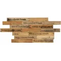 Wodewa Wandpaneel Echtholz Altholz Natur Weinkisten-Design - Serie Altholz, BxL: 80,00x48,00 cm, 0,50 qm, (Set, 16-tlg) zur Decken- und Wandmontage geeignet, Farbe hellbraun