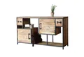 baario Sideboard Sideboard INDUSTRIAL 150cm, offen massiv Mangoholz & Eisen Design Anrichte
