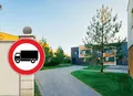 Publimania Verkehrsschild Zufahrt für LKW verboten 3 mm dickes rundes Alumini...