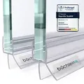 Duschtürdichtung Glasstärke 8 mm Ersatzdichtung - Duschdichtung Wasserabweiser - Transparent
