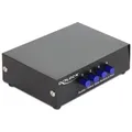 Delock Umschalter Audio / Video 4 Port manuell bidirek # 87637