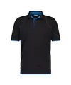 DASSY® Orbital Poloshirt - Größe XL - SCHWARZ/AZURBLAU