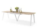 designimpex Esstisch Design Avery ausziehbar XXL 140 - 290 cm Esszimmertisch Tisch