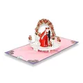 paperdora® 3D Pop-Up-Karte „Hochzeit“ mit Umschlag und Wachssiegel - Karte Glückwunschkarte Grußkarte Geschenkkarte Geschenk Gutschein