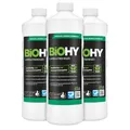 BiOHY Laminatreiniger (3 x 1 Liter) | 2 in 1 Laminatpflege & Reinigungsmittel | reinigt gründlich, schonend & reduziert Wiederverschmutzung | für eine streifenfreie Reinigung | tierfreundlich