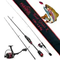 Paradox Fishing Trout Series X UL-Rute mit 1000 Rolle - Ultra Light Rute zum Forellenangeln
