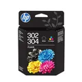 HP 302/304 Original Druckerpatronen, Schwarz + Tri-Color, 2er Pack