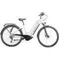 SAXONETTE E-Bike Trekkingrad Quantum Sport, 10 Gang Shimano, Kettenschaltung, Mittelmotor, 540 Wh, Pedelec, Elektrofahrrad für Damen u. Herren silberfarben 45 cm