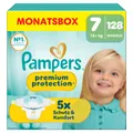 Pampers Premium Protection Gr.7 XL, 15+kg Windeln, 128 Stück, Monatsbox