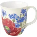 IHR Poppy and Cornflowers Kaffeebecher Teepot Kaffeetasse Tasse Ø9xH10 cm cream