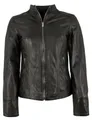 Jilani - Damen Lederjacke Lammnappa schwarz
