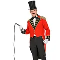 W WIDMANN MILANO Party Fashion - Zirkusdirektor Kostüm Herren, roter Frack, Dompteur Jackett für Zirkus und Karneval
