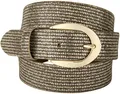 Ledergürtel, mit Glanzeffekt, Gr. 75, gold