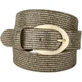 Ledergürtel BERND GÖTZ, Damen, Gr. 75, gold, Rindsleder, glänzend, unifarben, modisch, Gürtel, mit Glanzeffekt